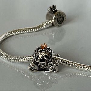 Sterling Silver Disney Cinderella's Pumpkin Coach Charm
